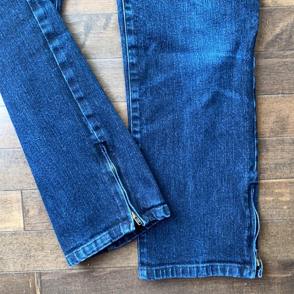 Lauren Jeans Co Blue Hi-Rise Slim Jeans Zip Ankle Size 4 - Picture 5 of 11